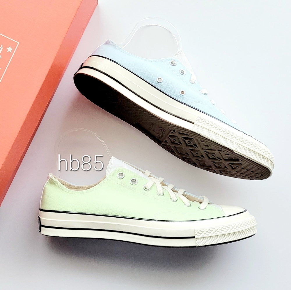 Converse Chuck 70 Ox Chambray Blue Spring Green Egret Women's 8 - Picture 2 of 6